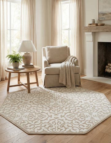 5' 3 x 5' 3 Nepal Octagon Rug