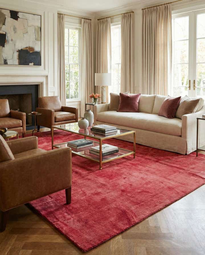 6' 9 x 9' 6 Hand Knotted Darya Persian Wool Rug