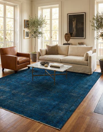 6' 4 x 9' 8 Hand Knotted Ultra Vintage Persian Wool Rug