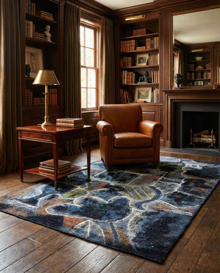 4' 3 x 6' 10 Hand Knotted Ultra Vintage Persian Wool Rug