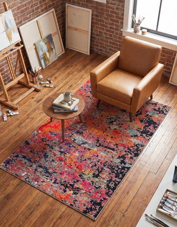 4' x 6' Washable Vivid Rug