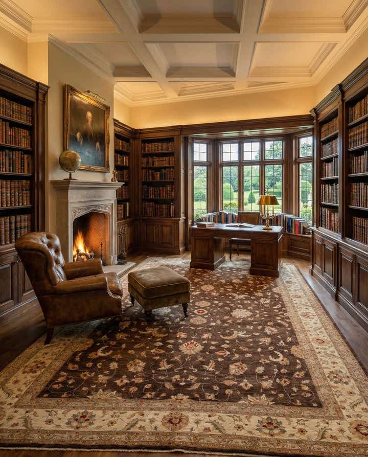 13' 5 x 17' 10 Hand Knotted Peshawar Ziegler Wool Rug