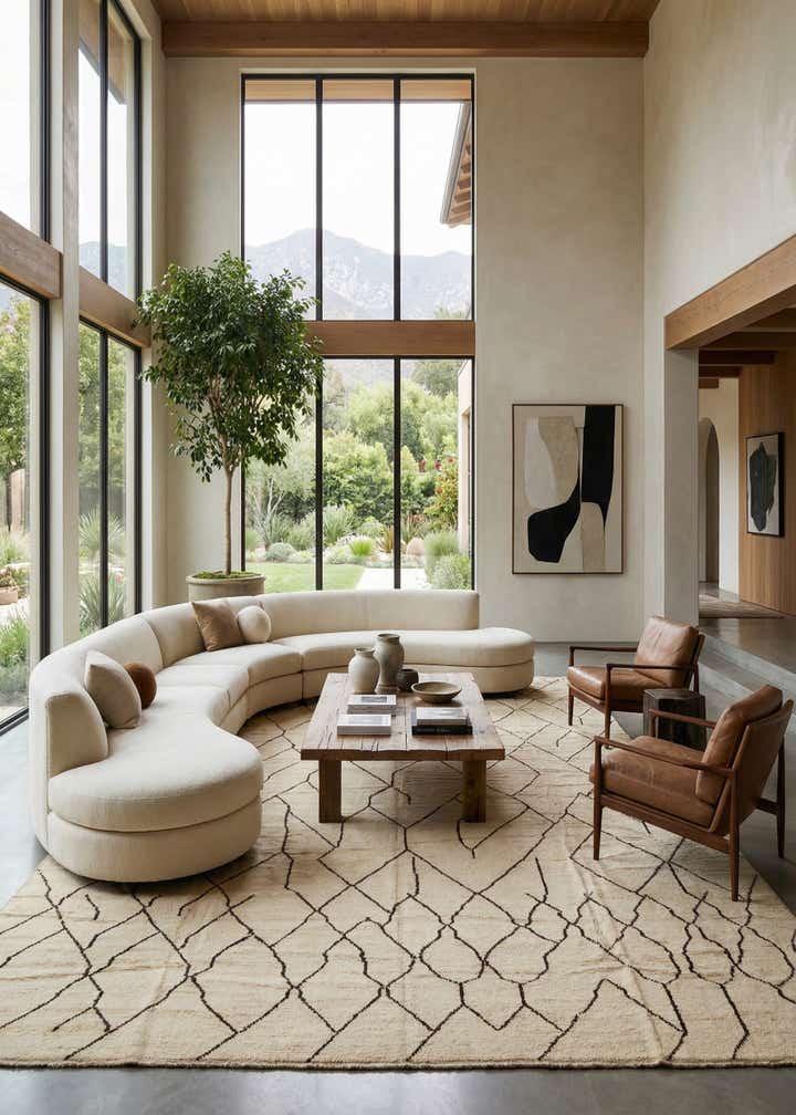 16' 1 x 24' 7 Hand Knotted Moroccan Wool Rug