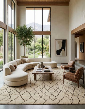 16' 1 x 24' 7 Hand Knotted Moroccan Wool Rug