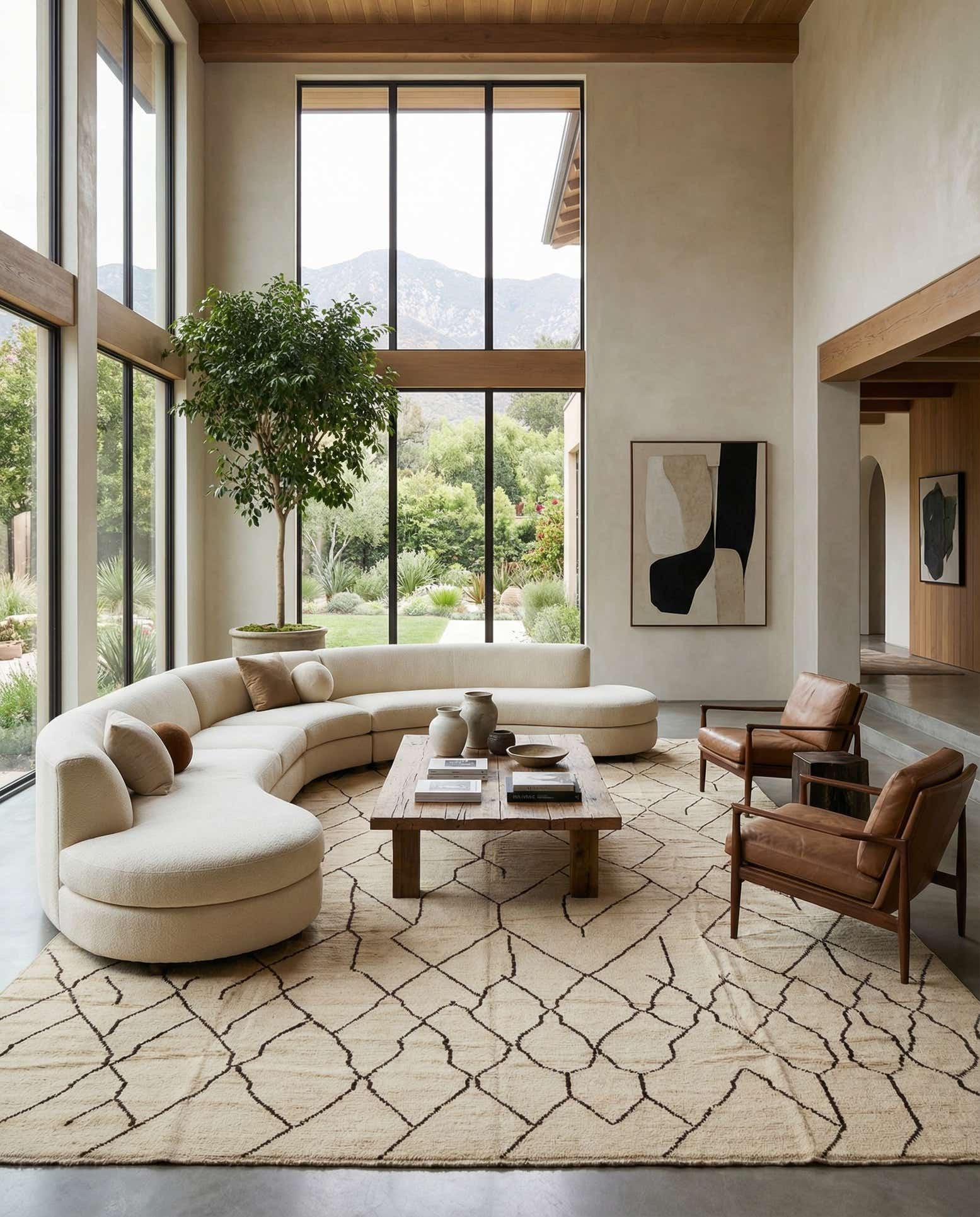 16' 1 x 24' 7 Hand Knotted Moroccan Wool Rug