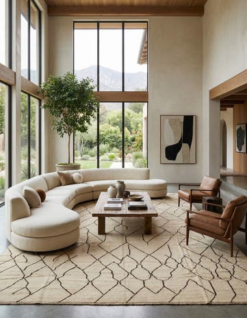 16' 1 x 24' 7 Hand Knotted Moroccan Wool Rug