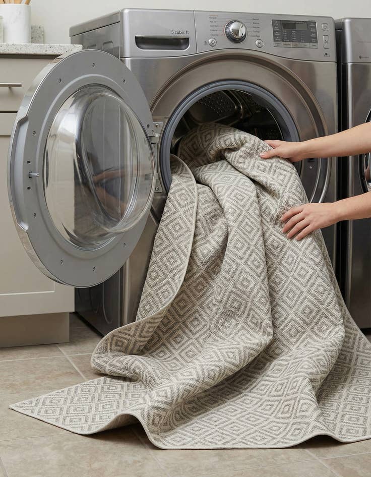 Detail image of 7' 10 x 7' 10  Washable Jill Zarin Costa Rica Indoor / Outdoor Square Rug