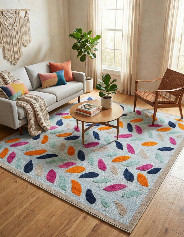 Detail image of 7' 10 x 7' 10  Washable Aruba Indoor / Outdoor Square Rug