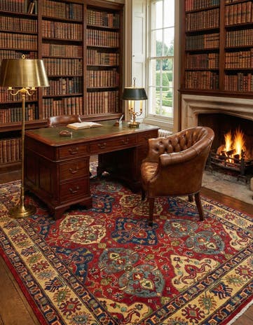 6' x 9' 1 Hand Knotted Kazak Rug