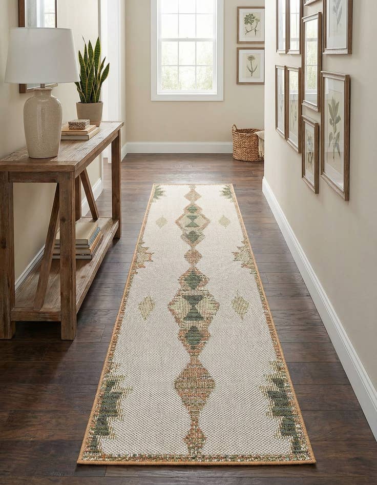 Detail image of  2' x 7' 10  Washable Baja Indoor / Outdoor Runner Rug