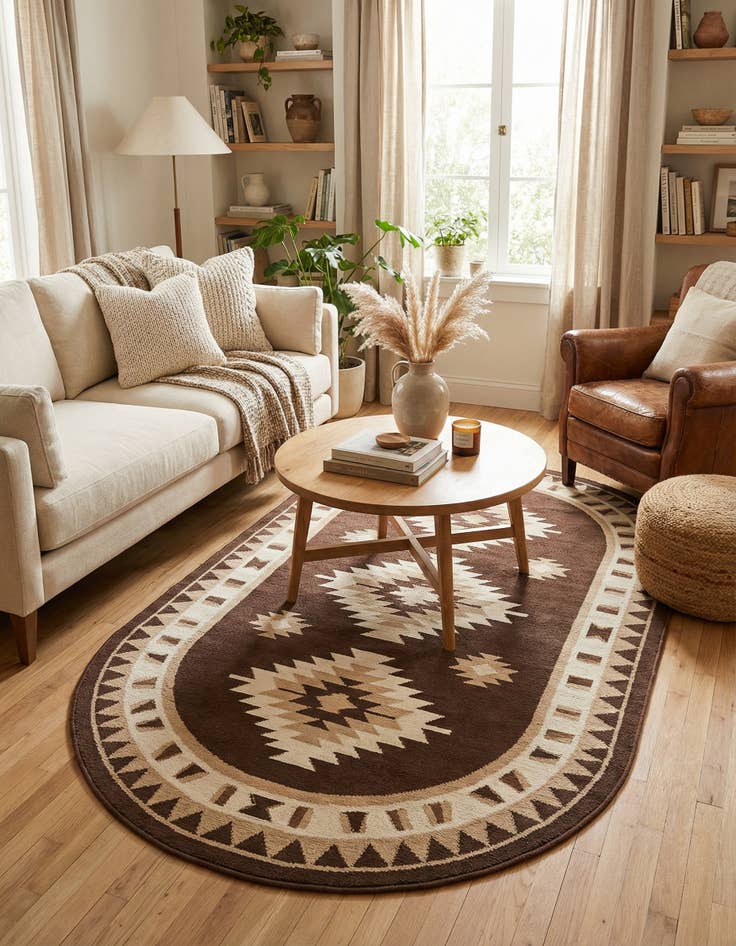 Detail image of 5' 3 x 8' Charlotte Oval Rug