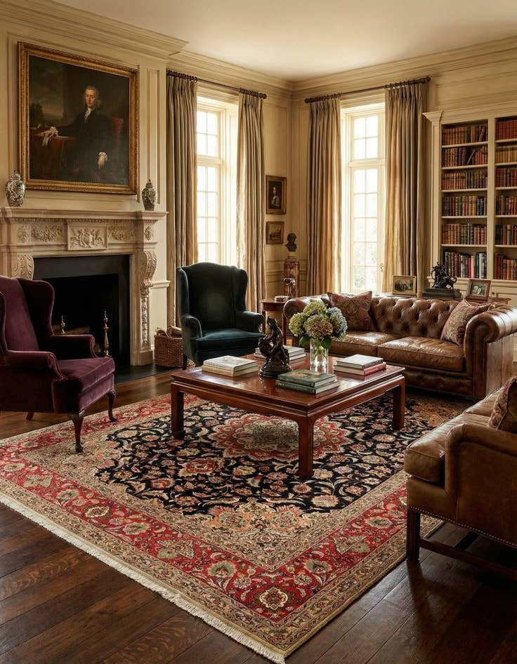 Detail image of 6' 9 x 8' 4 Tabriz Rug