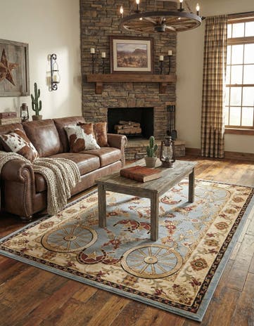 Blue Pioneer Rug