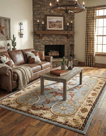 Blue Pioneer Rug
