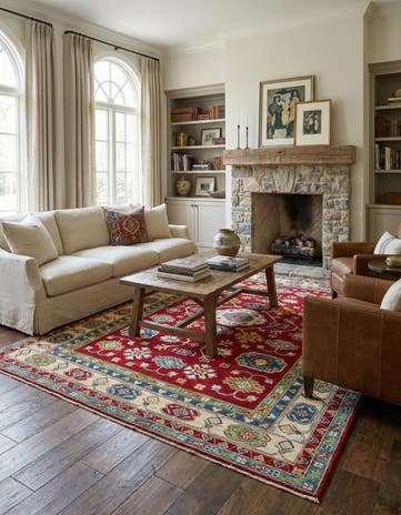 6' 3 x 10' Hand Knotted Kazak Rug