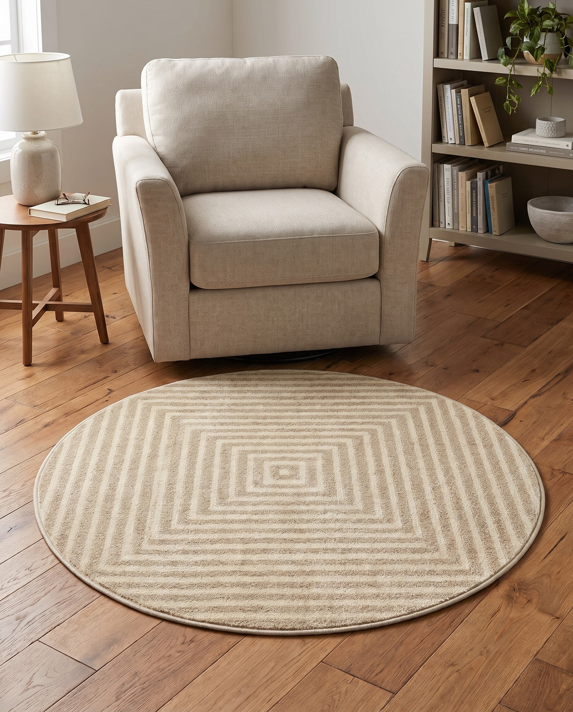 3' x 3' Contour Round Rug