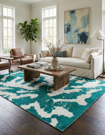 7' 5 x 9' 3 Hand Knotted Ultra Vintage Persian Wool Rug