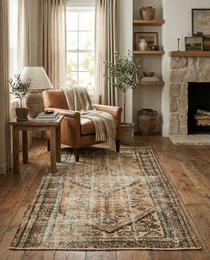 3' 1 x 5' 8 Hand Knotted Ultra Vintage Persian Wool Rug
