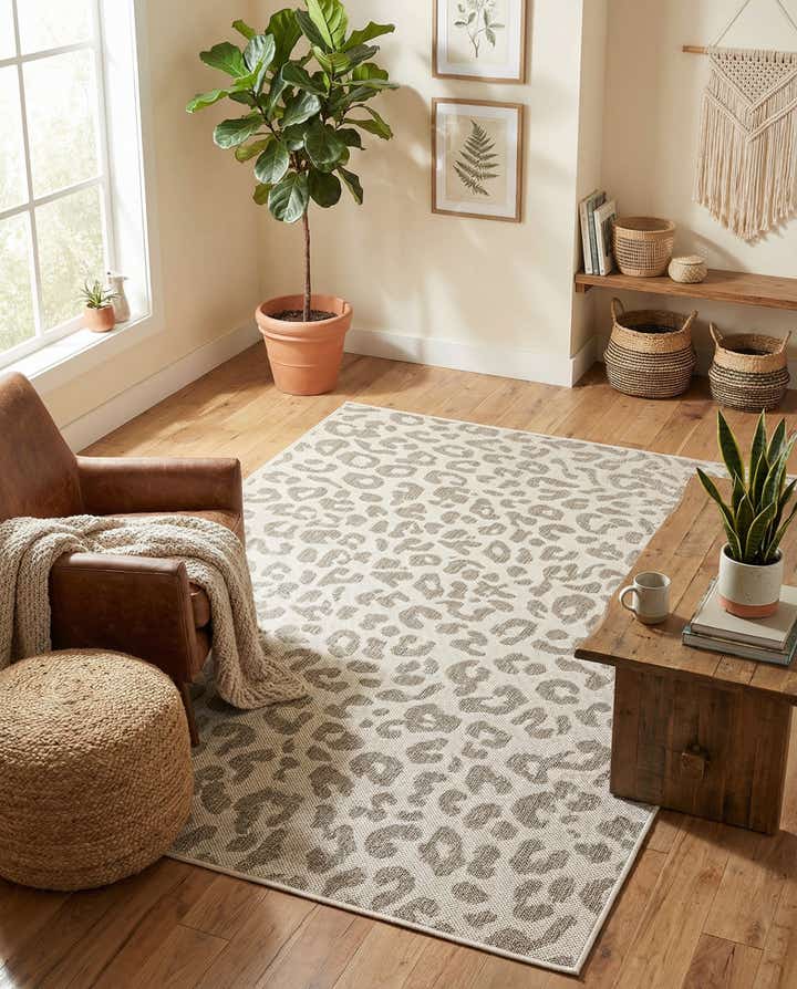 4' x 6' Easy-Clean Safari Indoor / Outdoor Rug