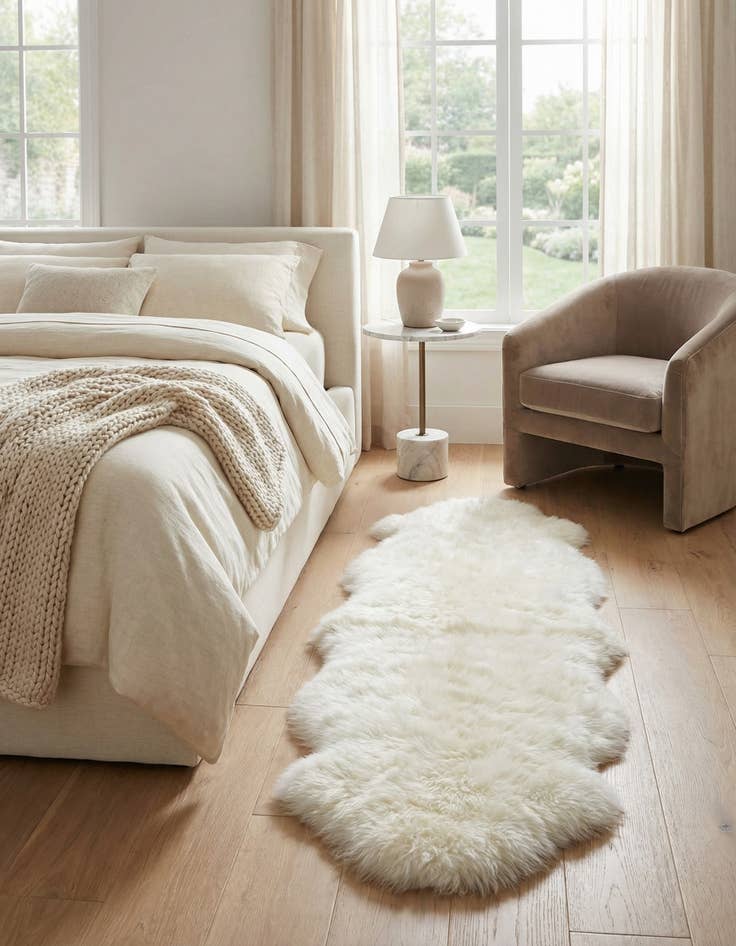 Detail image of  2' x 4' Sheepskin Runner Rug