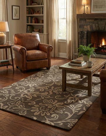 5' 1 x 8' Agra Wool Rug