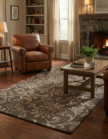 5' 1 x 8' Agra Wool Rug