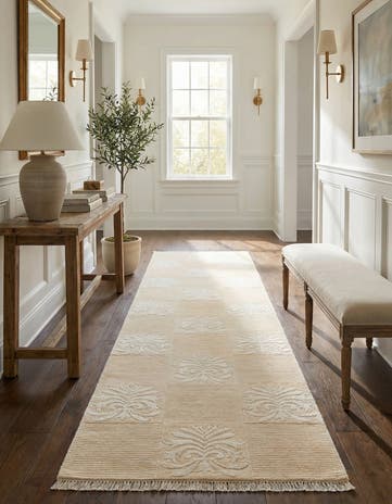 2' 7 x 9' 8 Hand Knotted Darya Wool Runner Rug