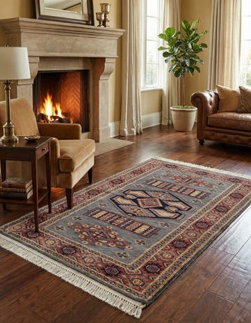 3' x 5' 1 Hand Knotted Bokhara Oriental Rug