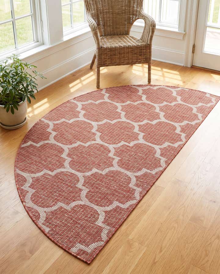 3' x 6' Easy-Clean Trellis Indoor / Outdoor Hearth Rug