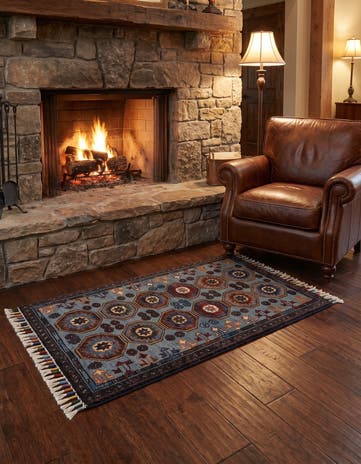 1' 10 x 3' 4 Hand Knotted Ariana Ziegler Rug