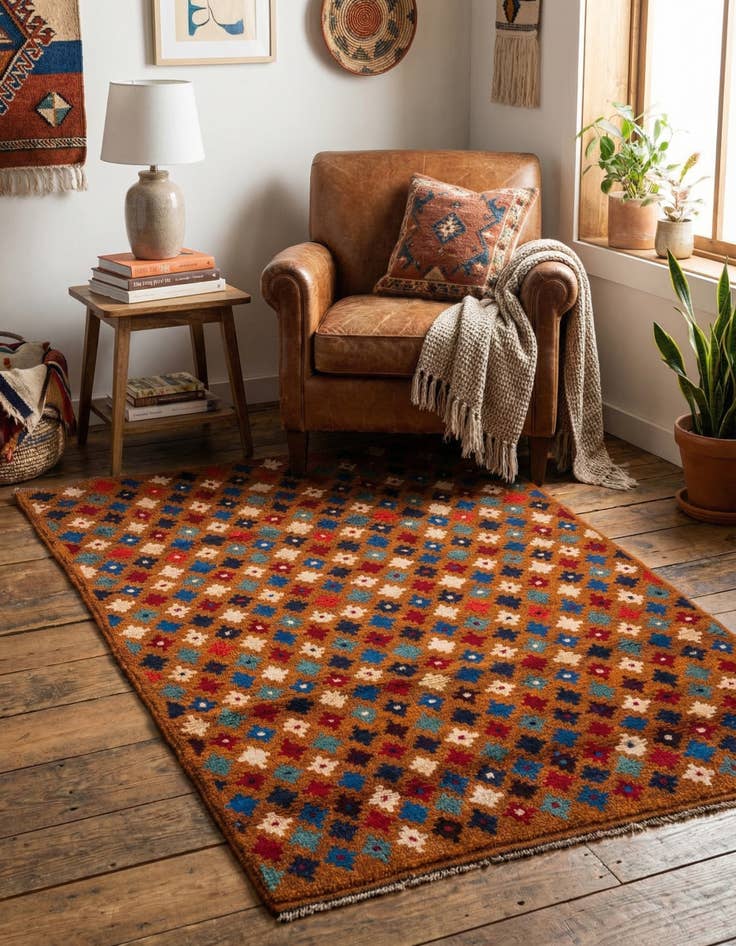 Detail image of 2' 10 x 4' 6 Hand Knotted Balouch Wool Rug