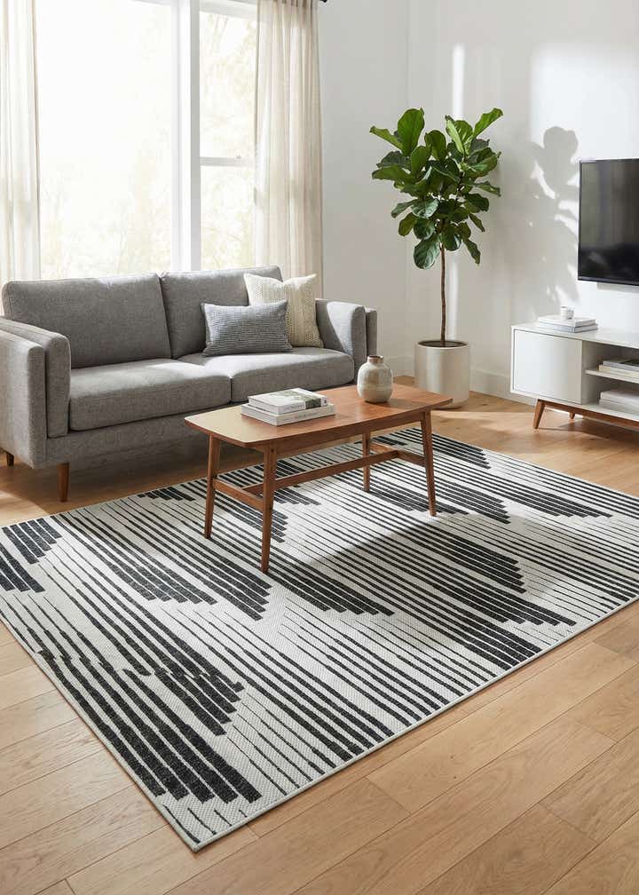 5' 3 x 8' Easy-Clean Modern Indoor / Outdoor Rug