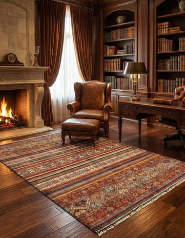 5' 8 x 8' Ariana Ziegler Wool Rug