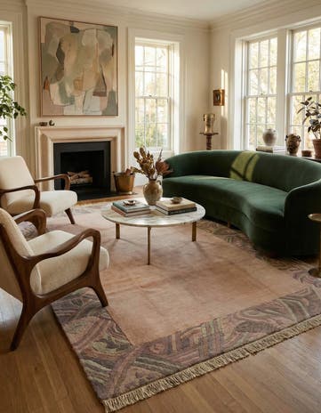 6' 6 x 9' 11 Hand Knotted Nepal Wool Rug