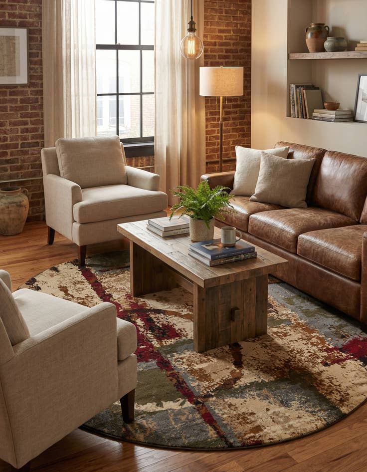 Detail image of 7' 10 x 10' Coffee Shop Oval Rug