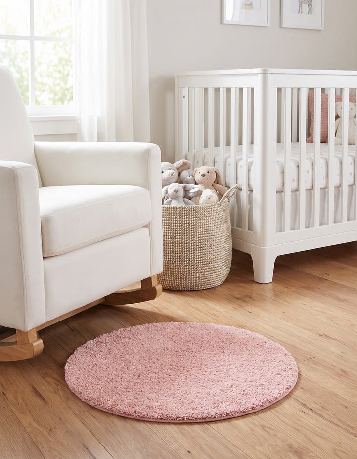 2' x 2' Zermatt Shag Round Rug
