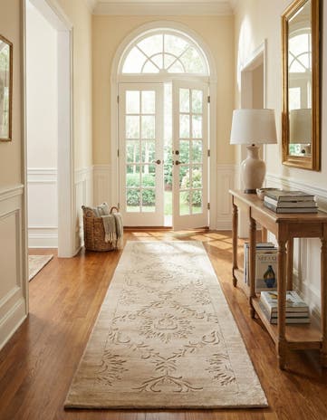 2' 7 x 9' 7 Hand Knotted Darya Wool Runner Rug