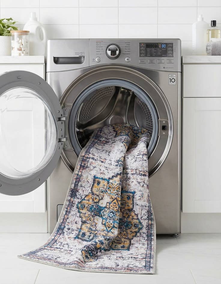 Detail image of 2' x 6'  Washable Renaissance Runner Rug