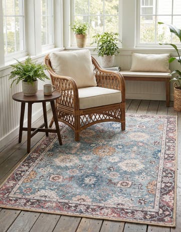 3' 6 x 5' 6 Washable Timeless Rug