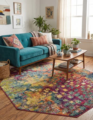 8' x 8' Washable Sevilla Octagon Rug