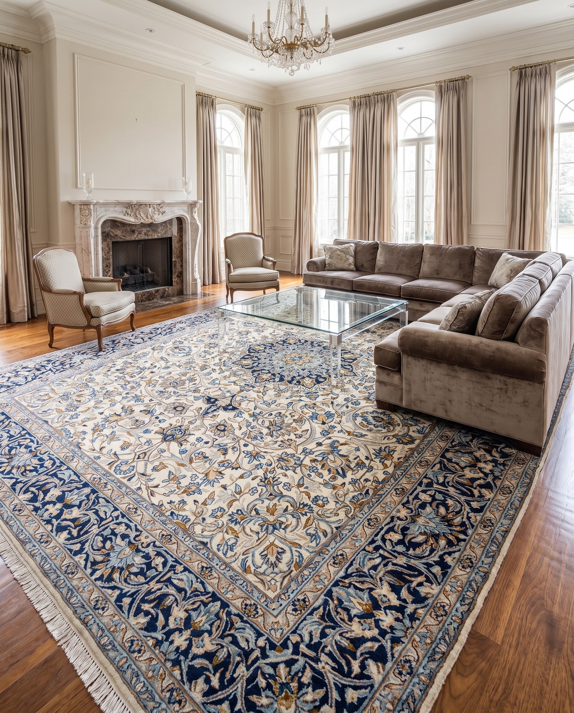 9' 1 x 13' 5 Kerman Rug