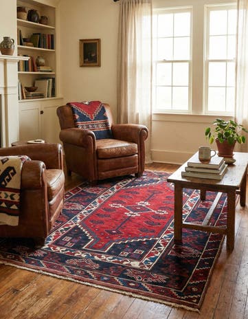 4' x 5' 11 Hand Knotted Anatolian Wool Rug