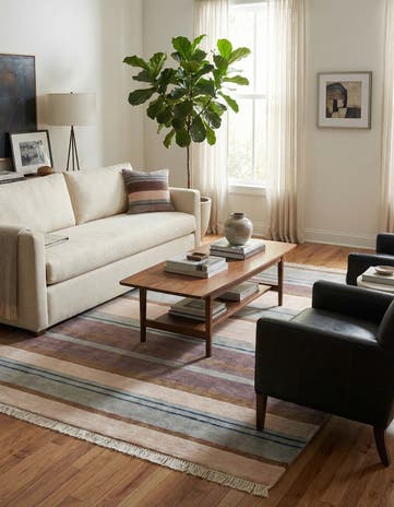 4' 11 x 6' 7 Hand Knotted Darya Wool Rug