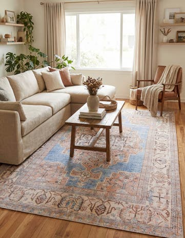 7' 6 x 10' 6 Washable Timeless Rug