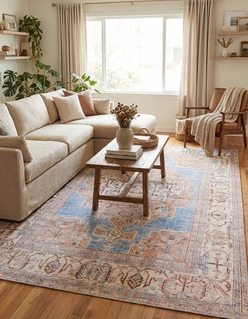 7' 6 x 10' 6 Washable Timeless Rug