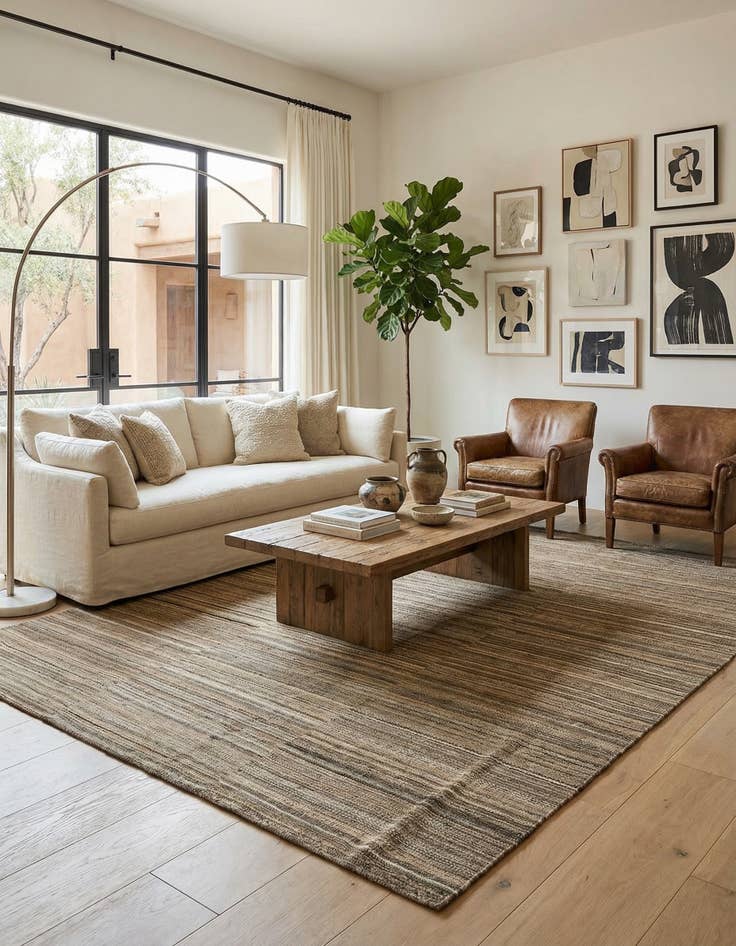 Detail image of 9' x 11' 11  Hand Knotted Marok Kilim Rug