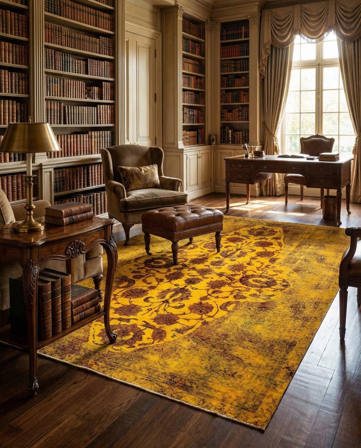 Detail image of 7' 1 x 11' 5 Vintage Royal Wool Rug
