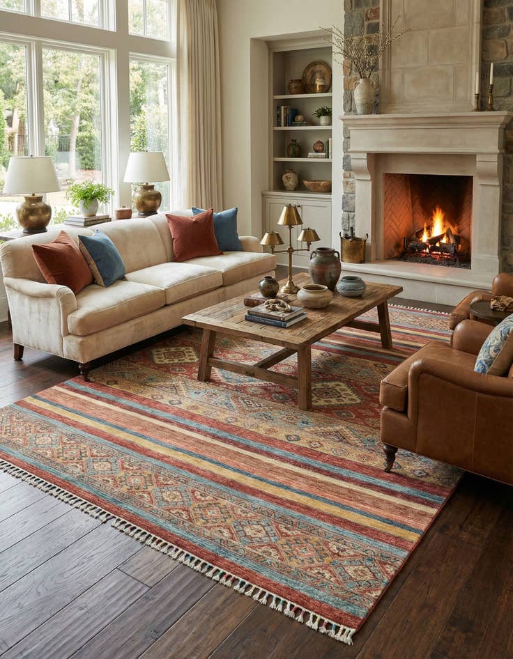Detail image of 5' 7 x 7' 8 Hand Knotted Ariana Ziegler Rug