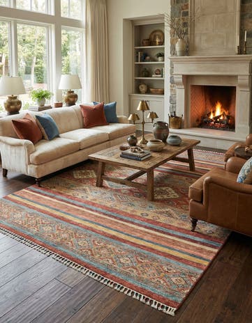 5' 7 x 7' 8 Hand Knotted Ariana Ziegler Rug