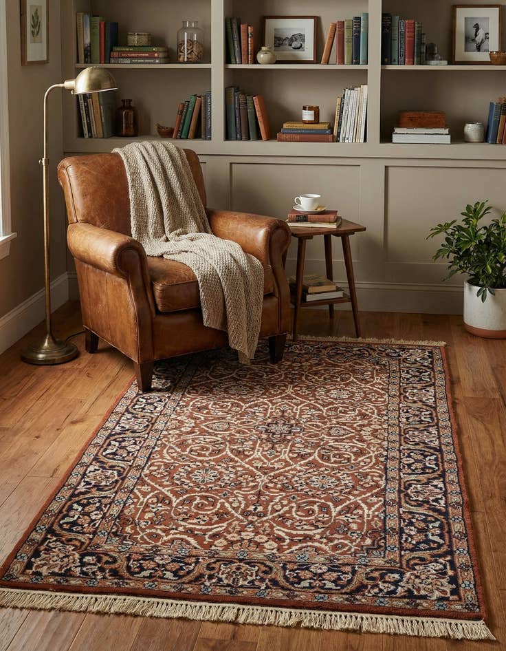 Detail image of 3' 2 x 5' 4  Hand Knotted Bokhara Oriental Wool Rug